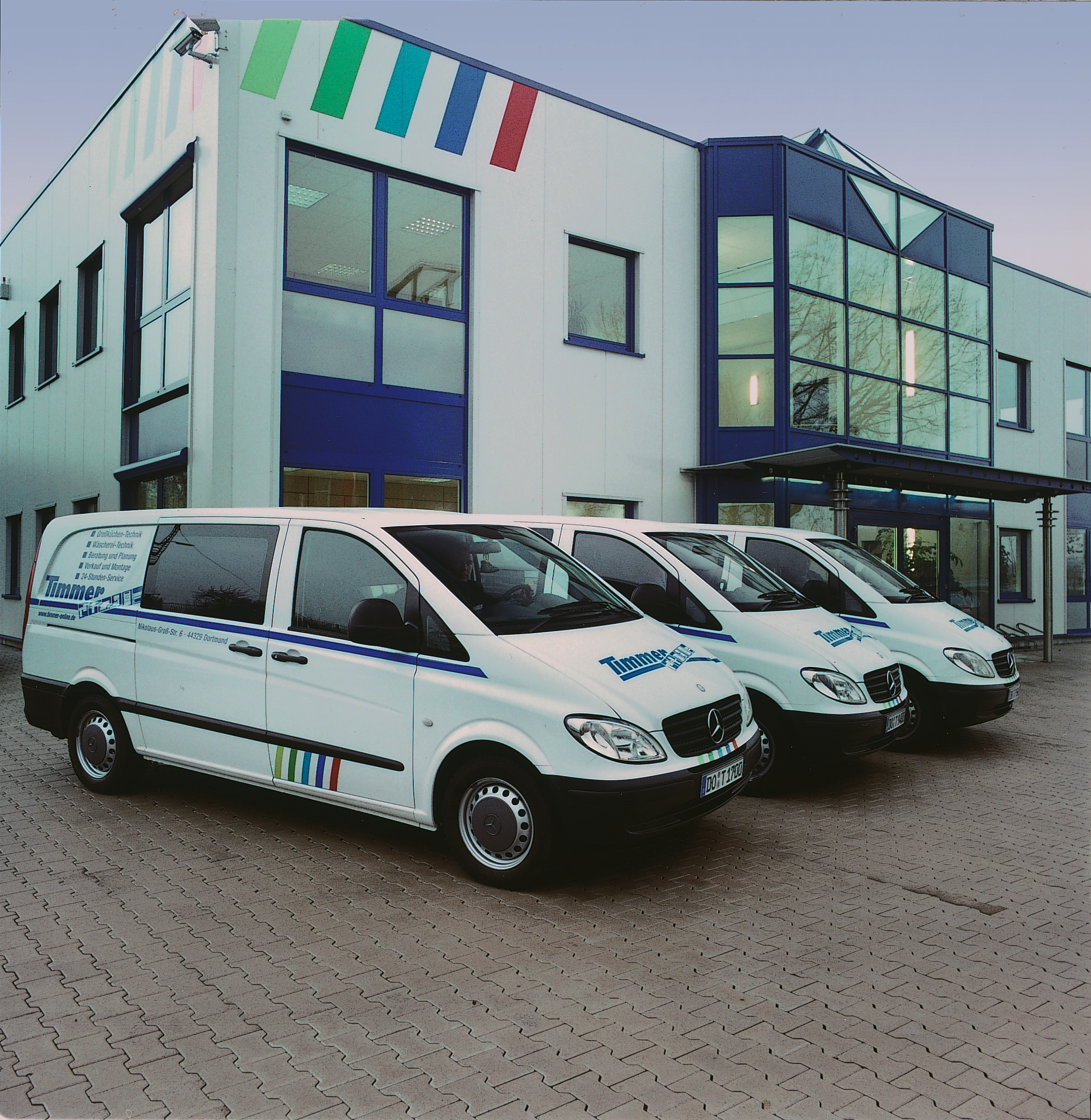 Die TIMMER Serviceautos bereit für den Einsatz