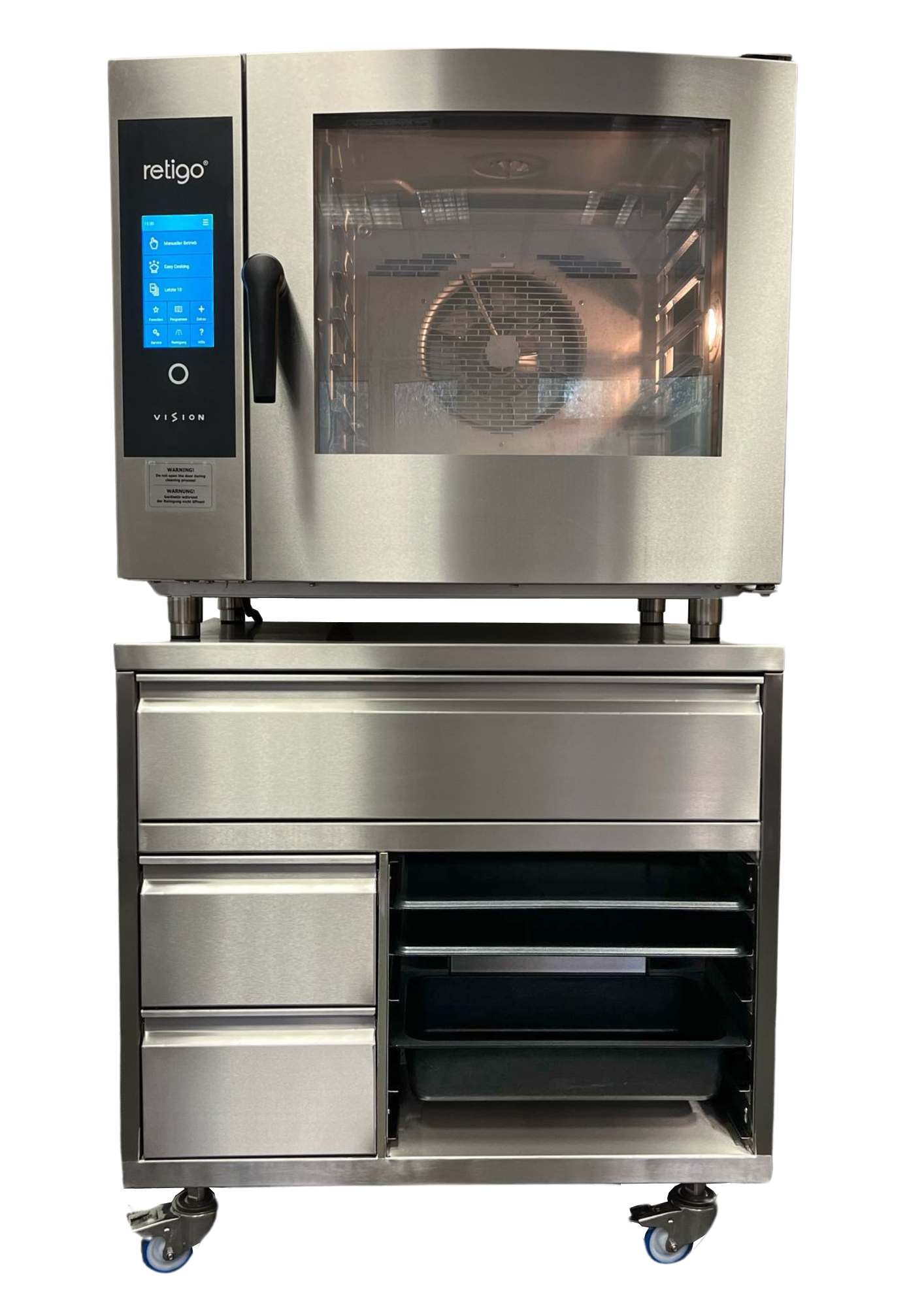 Die TIMMER TankBase in voller größe mit einem Kombidämpfer